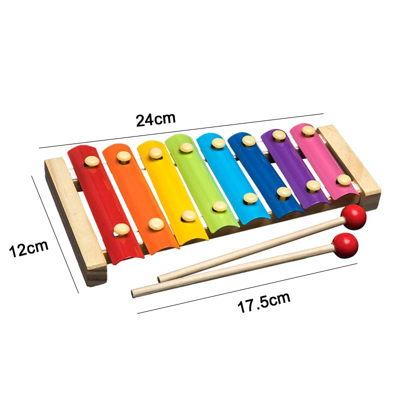 7-in-1 Wooden Educational Toy Set for Toddlers – Complete Montessori Learning & Activity Kit
