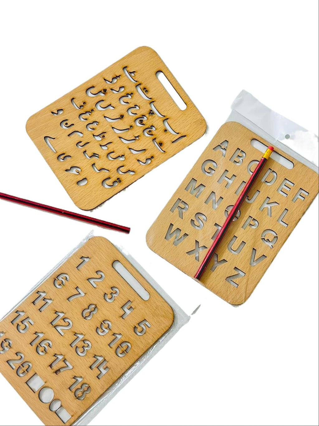 230 Pcs Wooden Educational Toy with Simple Urdu