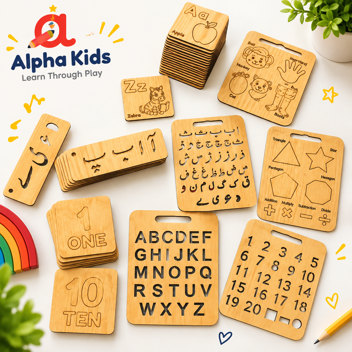 226 Pcs Wooden Educational Toy