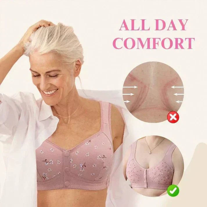 New Anti Sagging Front Open Cooling Cotton Bra