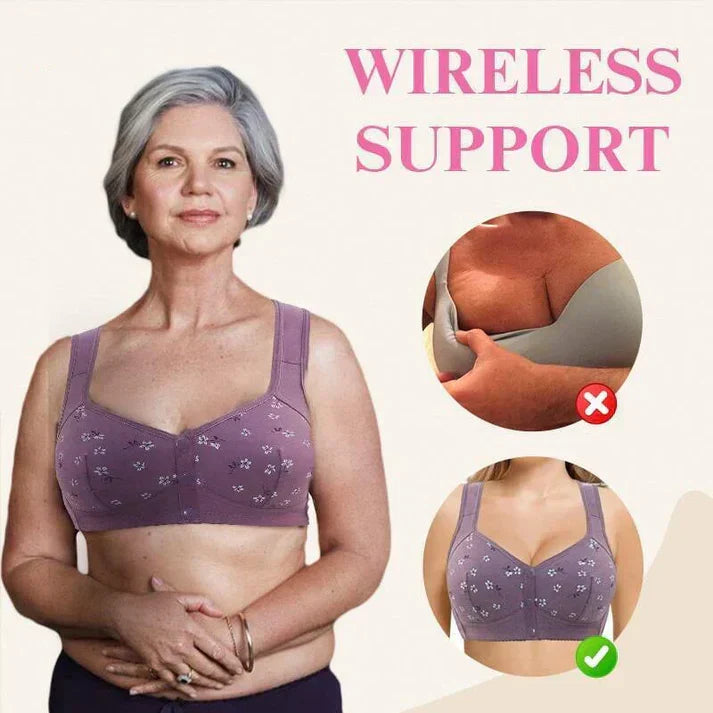 New Anti Sagging Front Open Cooling Cotton Bra